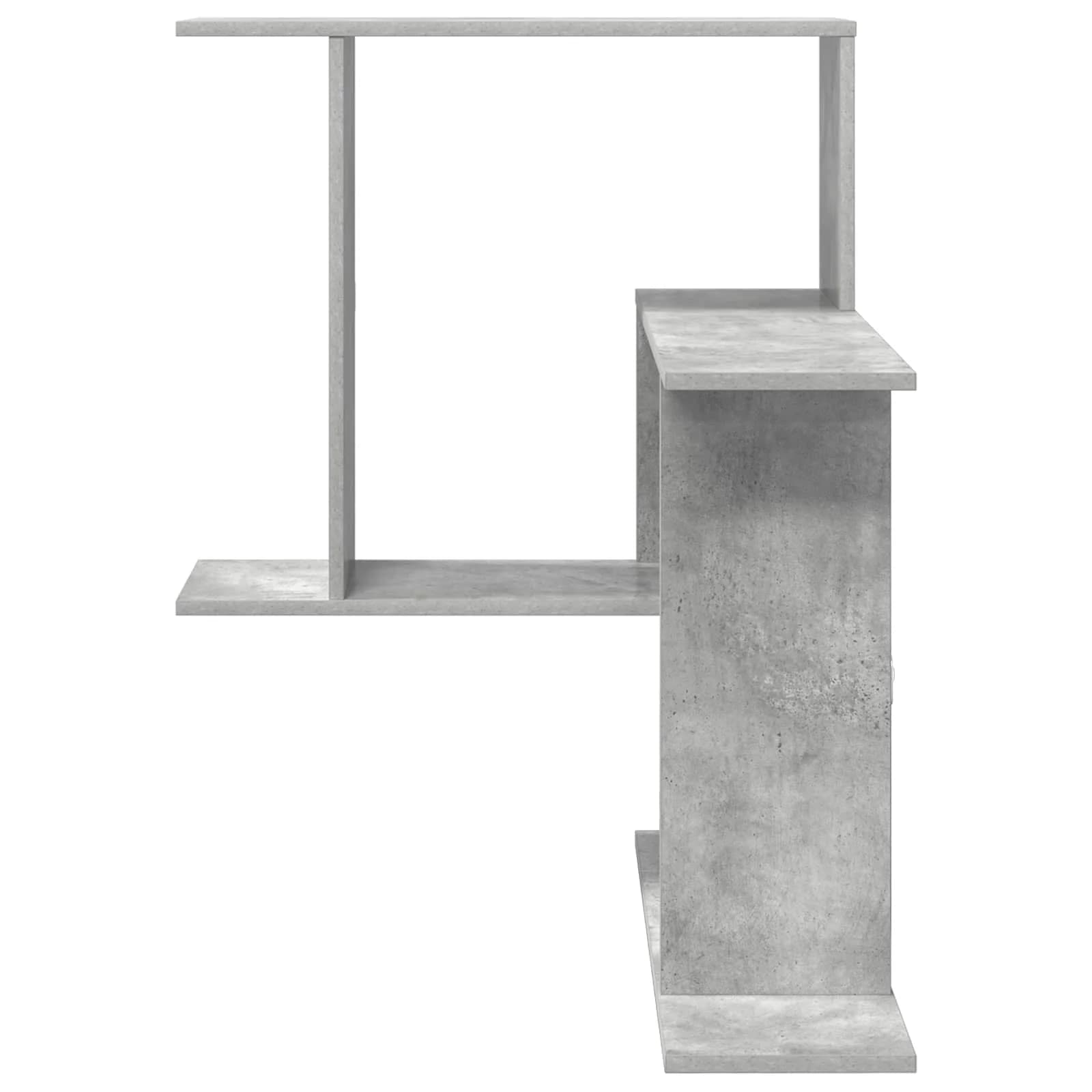 Stenska polica Betonsko siva 67 x 67 x 87 cm Inženirski les - slika 4