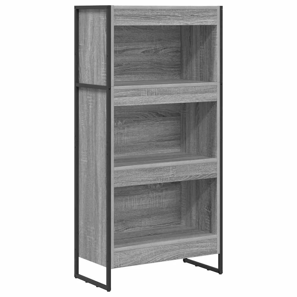 Knjigovni omar 60 x 30 x 121 cm Inženirski les Siva Sonoma - slika 2