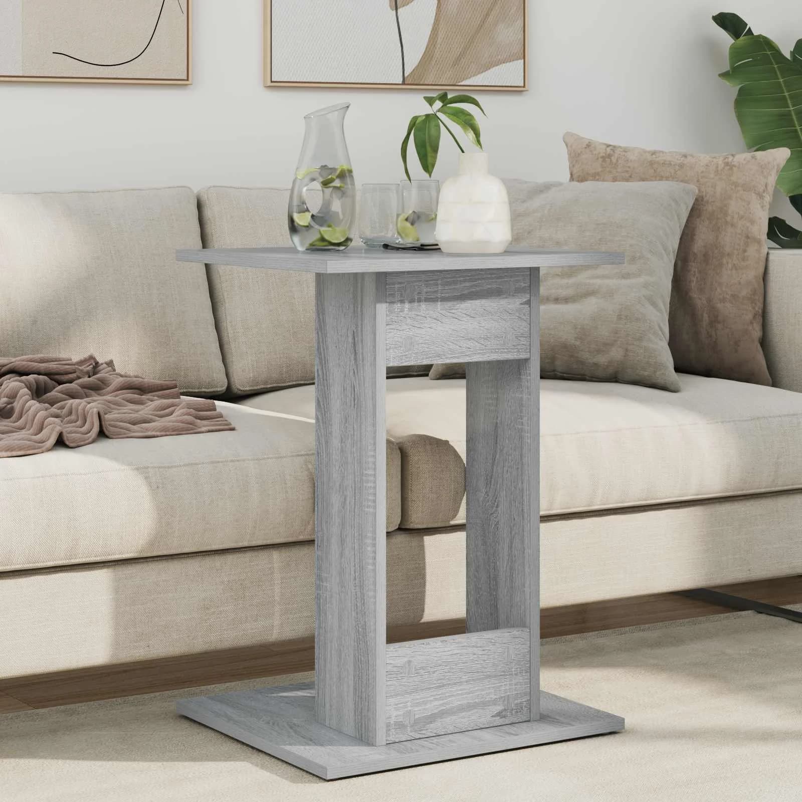 Stranska miza Siva Sonoma 45 x 40 x 62,5 cm Inženirski les - slika 4