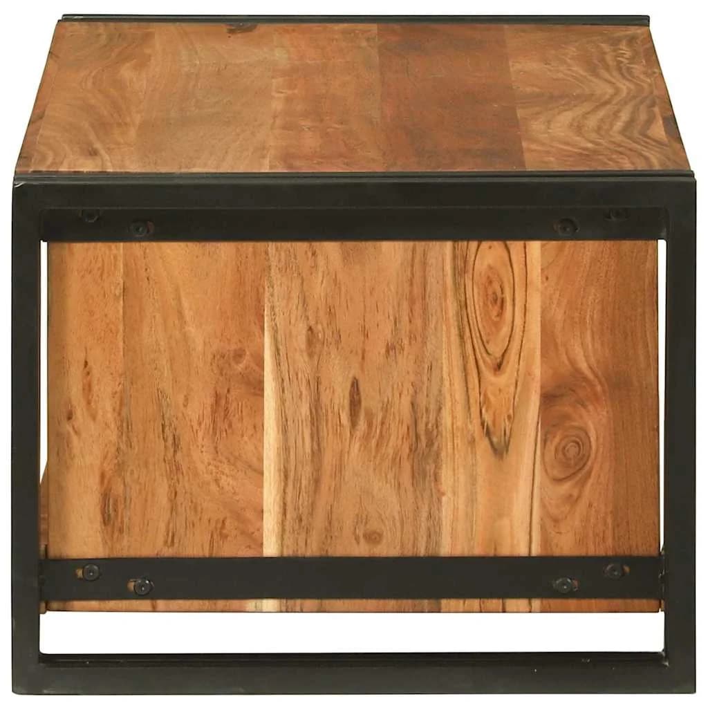 Klubska miza Rjava 90 x 50 x 38 cm Masiven les akacije - slika 4