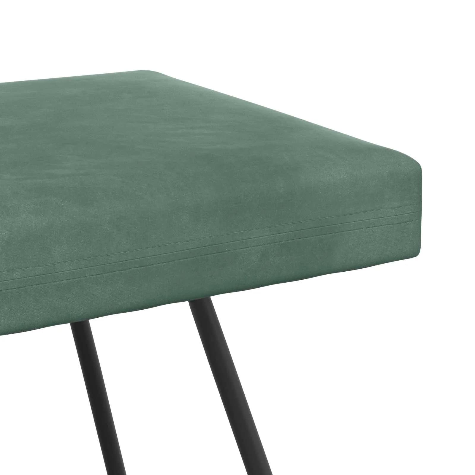 klop Morsko zelena 80 x 40 x 45 cm Žamet - slika 6