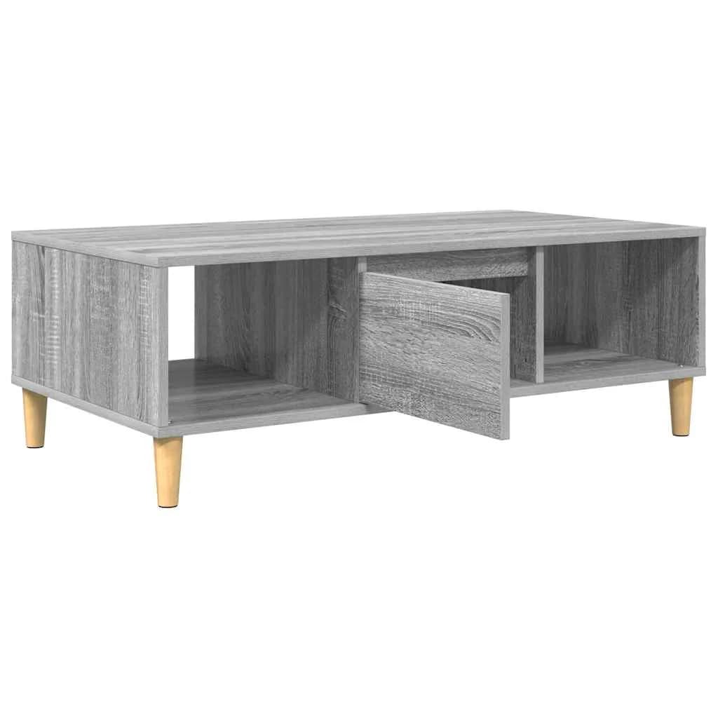 Klubska miza Siva Sonoma 102 x 55 x 35 cm Inženirski les - slika 5