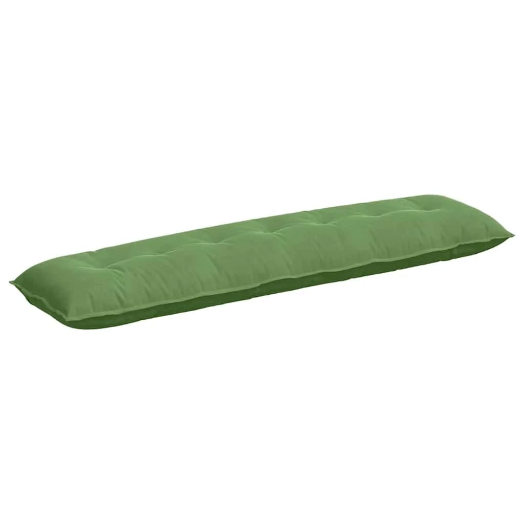 Poglavni vzglavnik Svetlo zelena 200 x 50 cm Žametna tkanina - slika 2