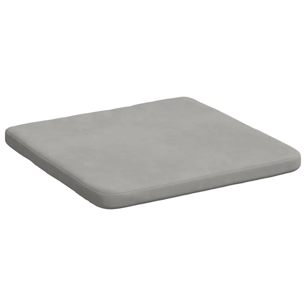 Sedežne blazine 4 kos Mikrofiber tkanina Svetlo siva - slika 5
