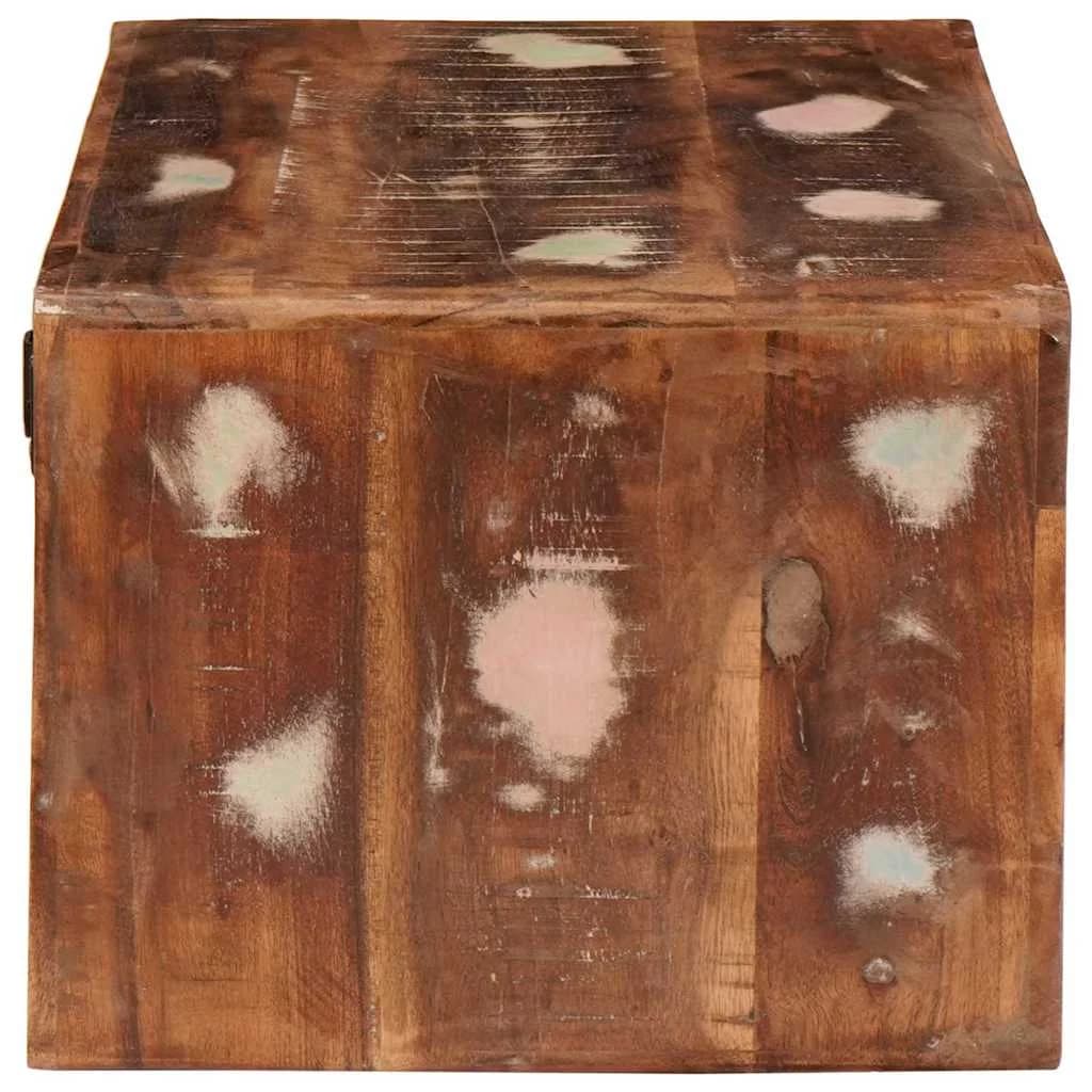 Nočna omarica 2 kos Rjava 45 x 30 x 24 cm Trdna obnovljena les - slika 6