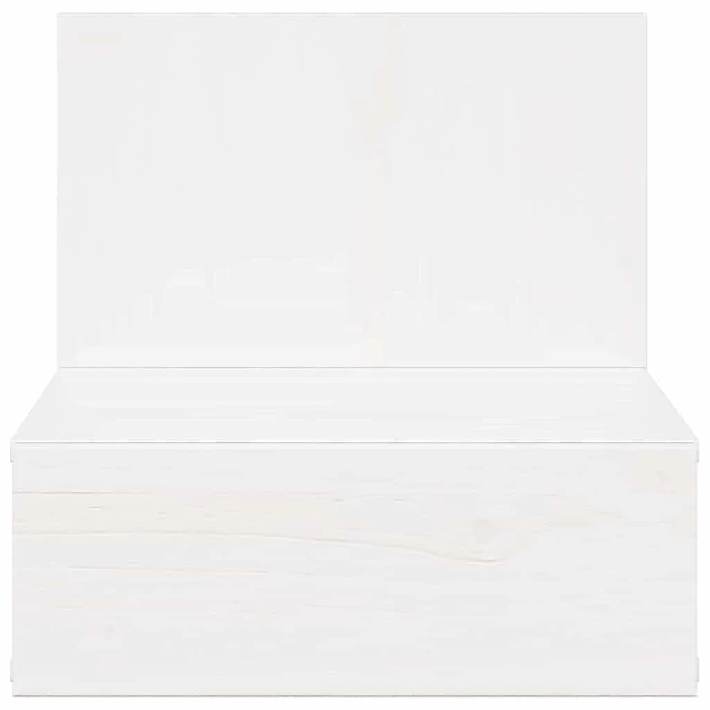 Nočna omarica 2 kos Bela 42 x 32,5 x 40 cm Trdna borovina - slika 7