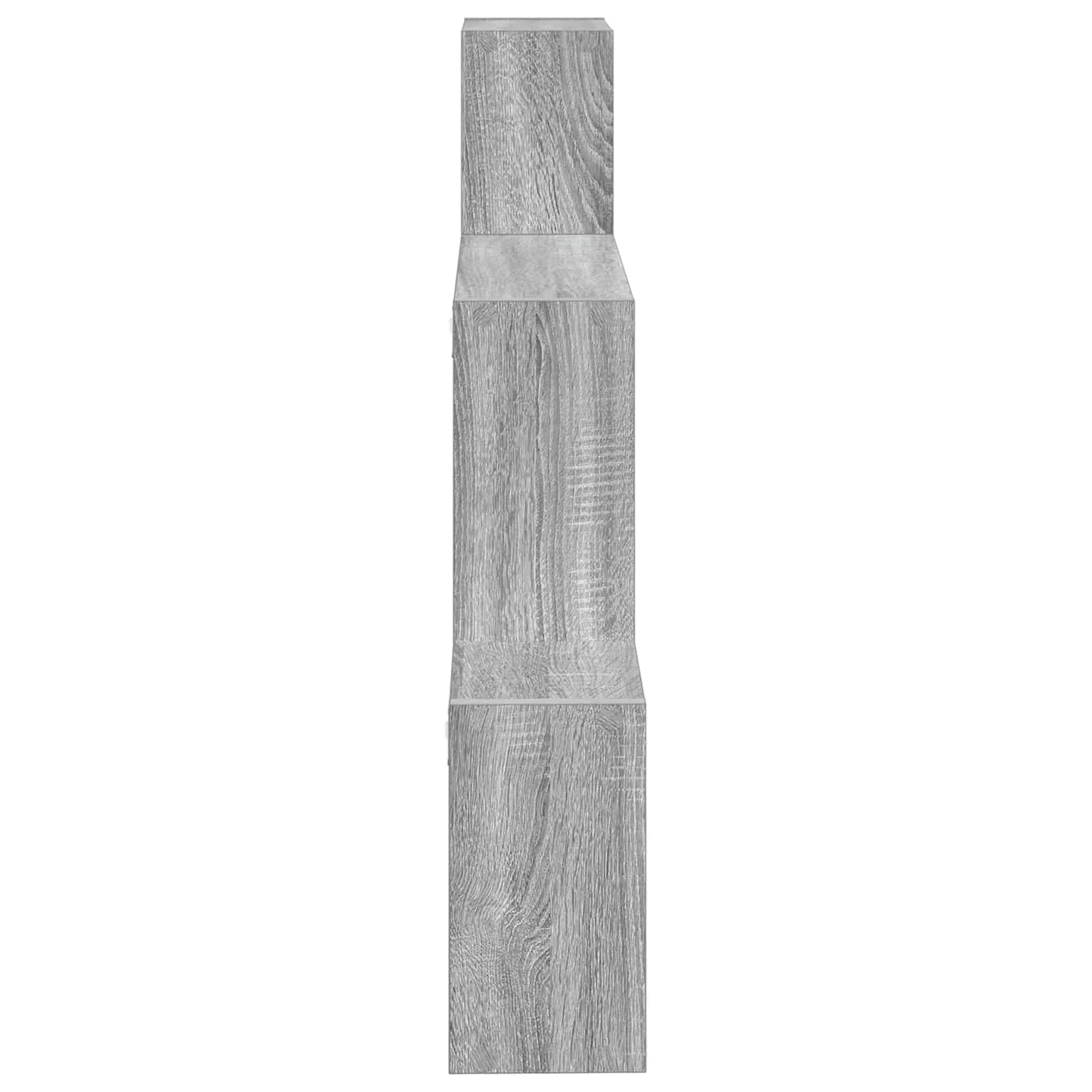 Stenska polica Montaža za steno Siva Sonoma 91,5 x 15 x 76 cm - slika 5