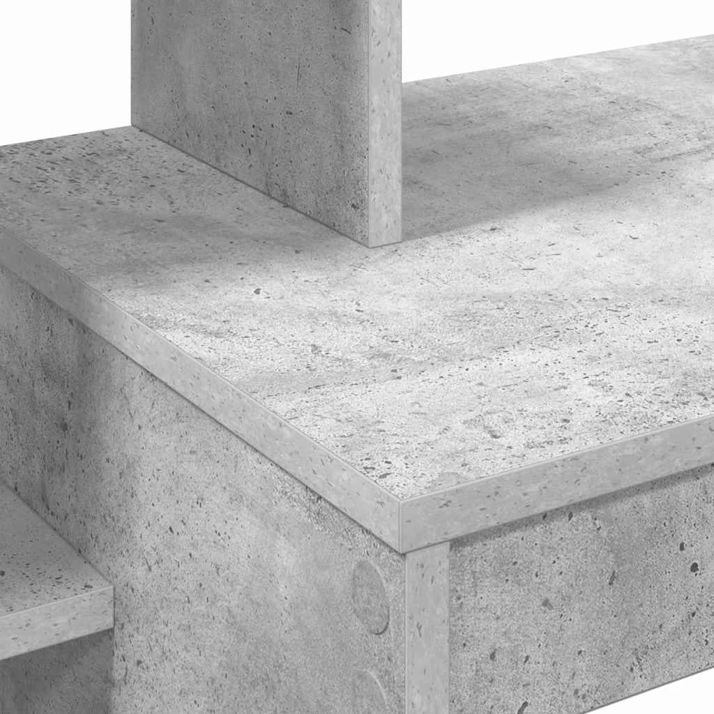 Miza Betonsko siva Inženirski les 100 x 40 x 90 cm - slika 8