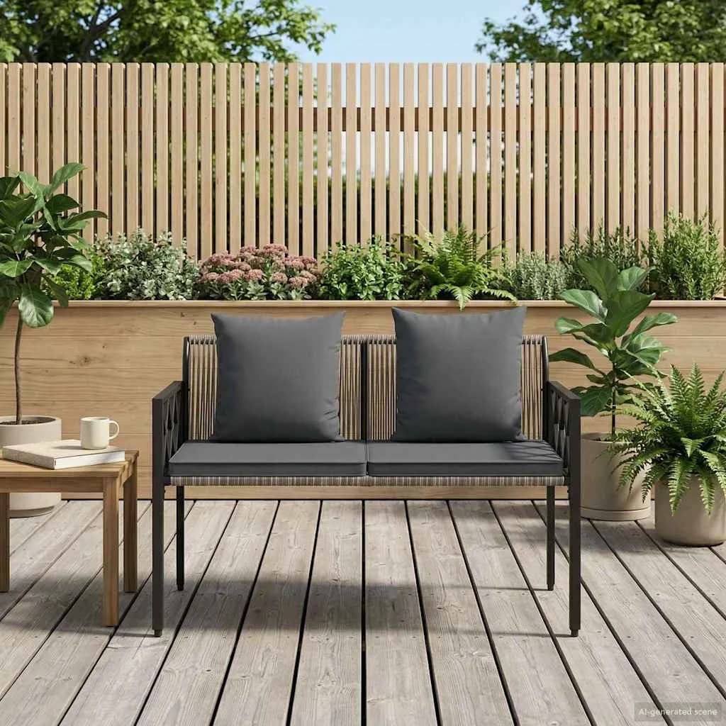 Zunanje klopi 2 -Seater 116 x 56 x 75 cm poli ratan - slika 3