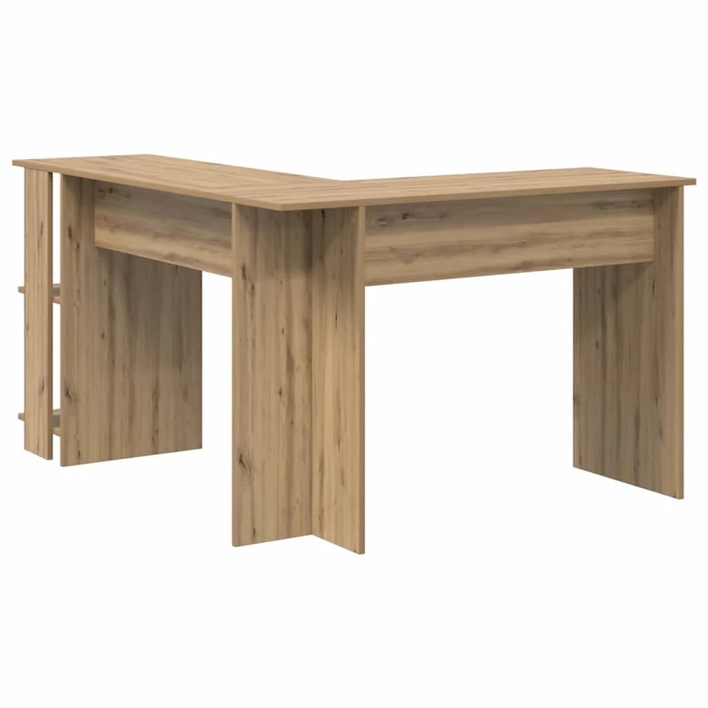 Kotniška miza Umetni hrast Inženirski les 140 x 113,5 x 75 cm - slika 7