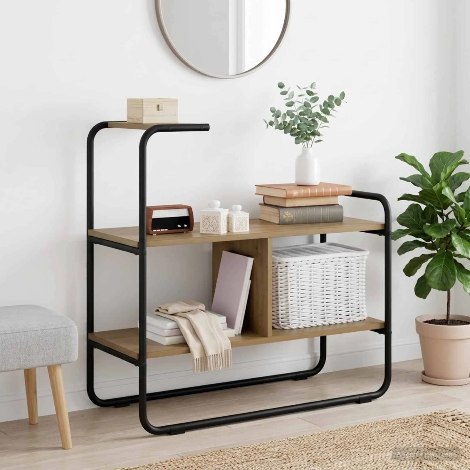 Konzolna miza Artisan hrast 80 x 35 x 75 cm Inženirski les
