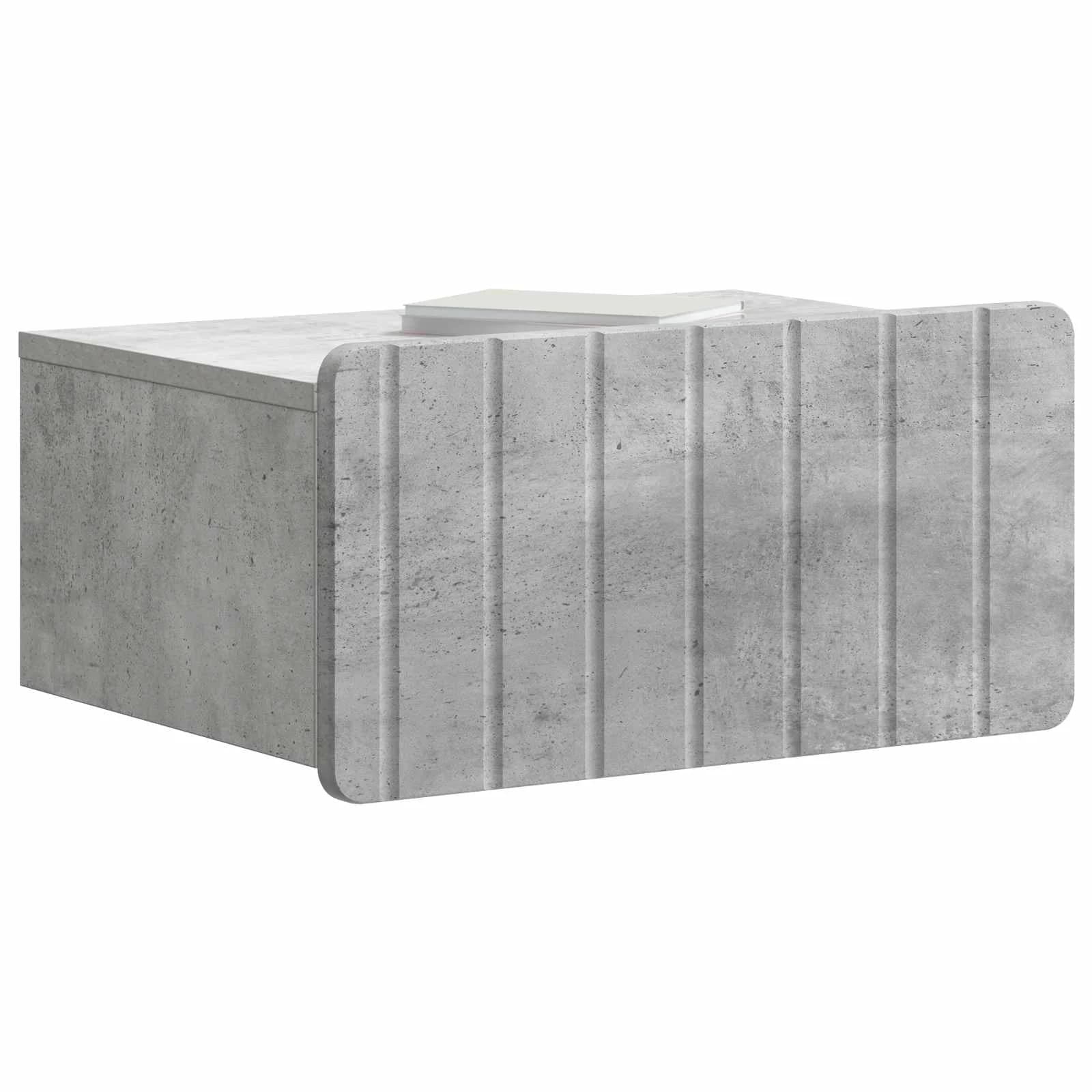 Stenski nočni omarici Betonsko siva 49 x 34,5 x 24 cm - slika 3