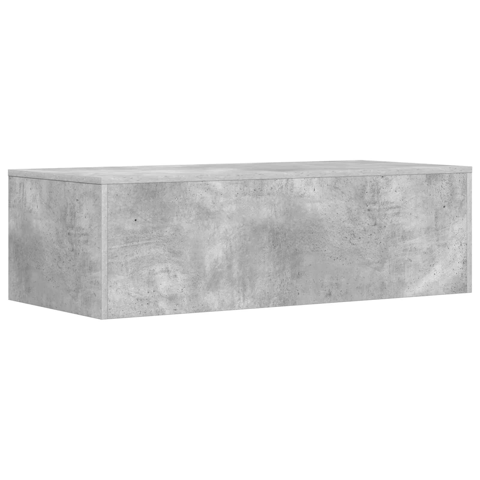 Stenska miza Betonsko siva Inženirski les 100 x 45 x 30 cm - slika 7