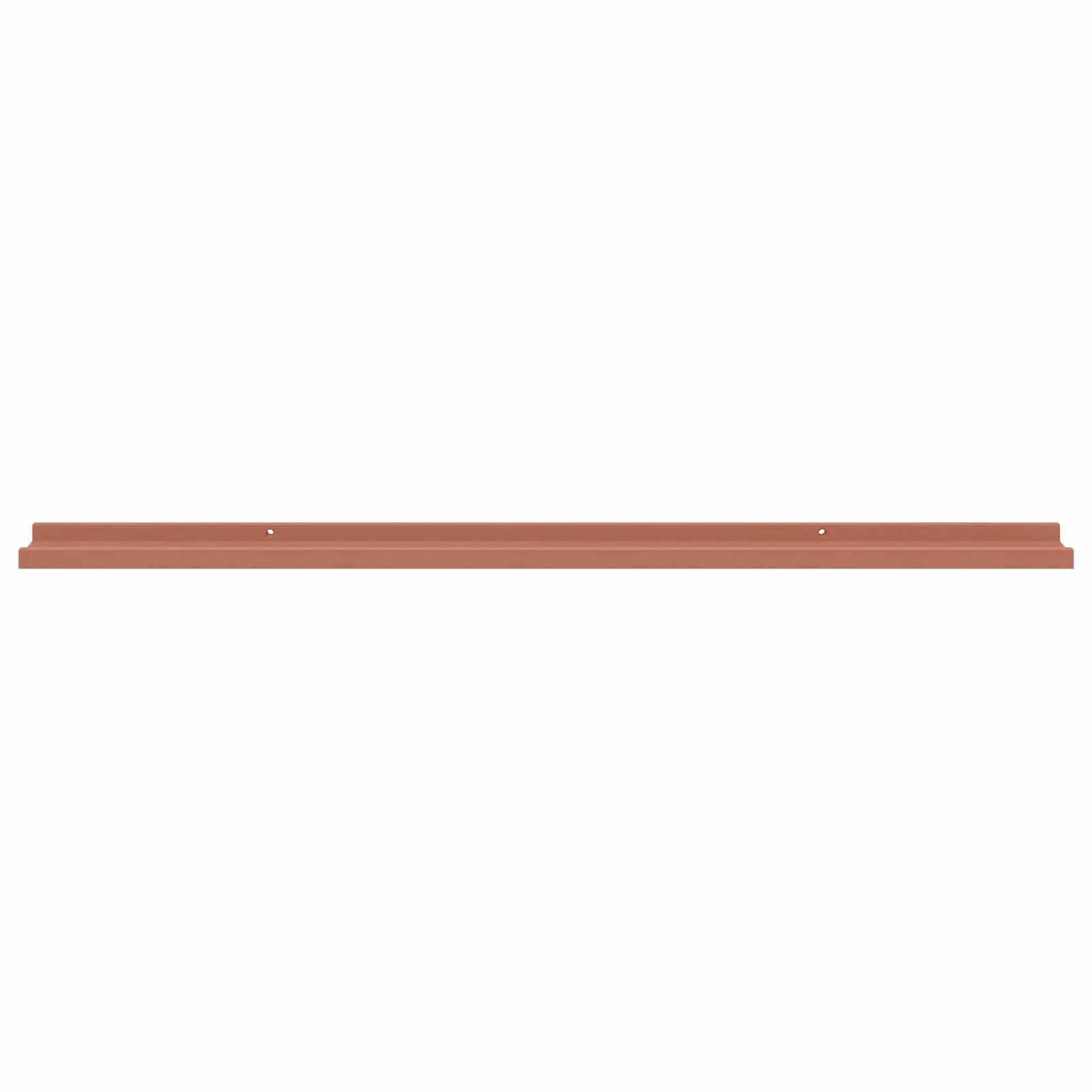 Stenska polica Montaža za steno 2 kos Rdeča 115 x 9 x 3 cm - slika 7