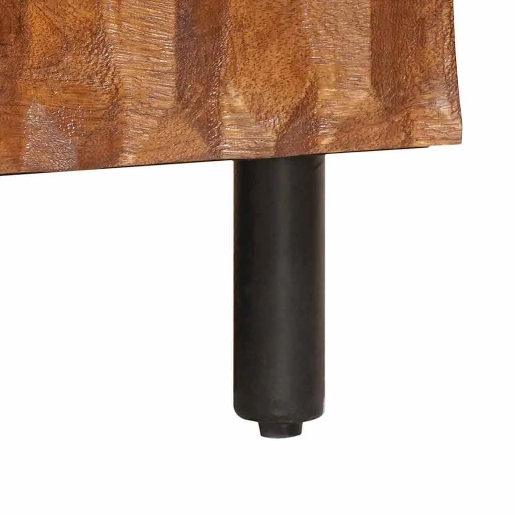 Klubska miza Rjava 100 x 54 x 40 cm Masiven les manga - slika 8