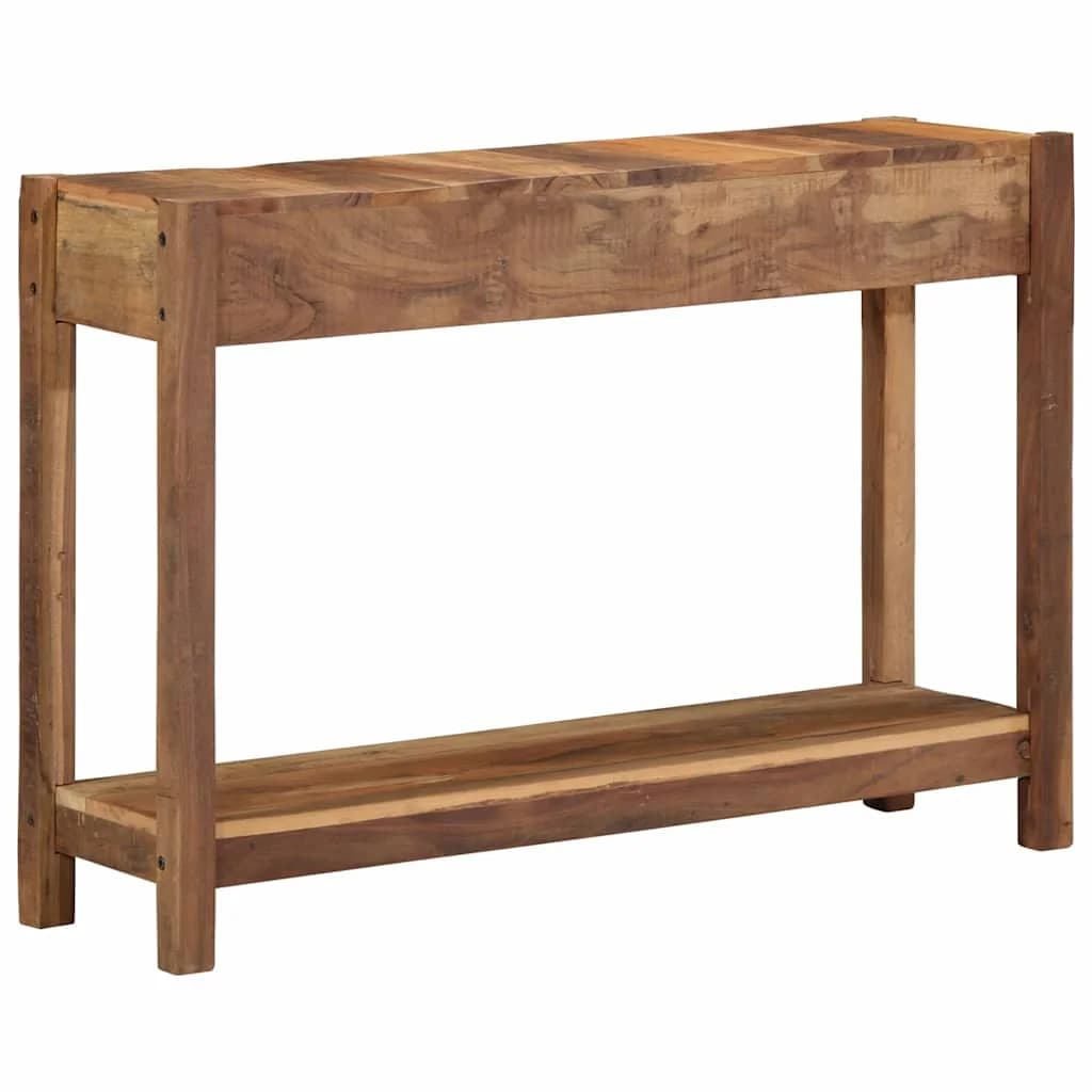Konzolna miza Rjava 107 x 33 x 76 cm Trdna obnovljena les - slika 6