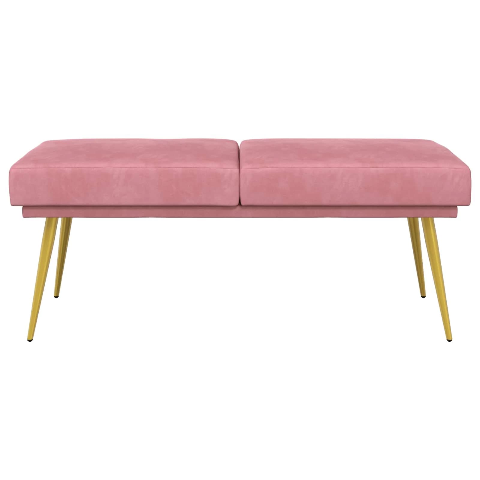 Dvojna klop Roza 120 x 45 x 46 cm Žamet - slika 5