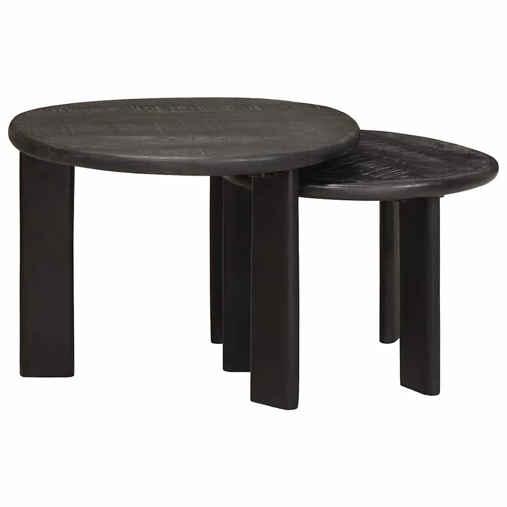 Mize za kavo z gnezdenjem 2 kos Bela Ø 50 x 40 cm - slika 4