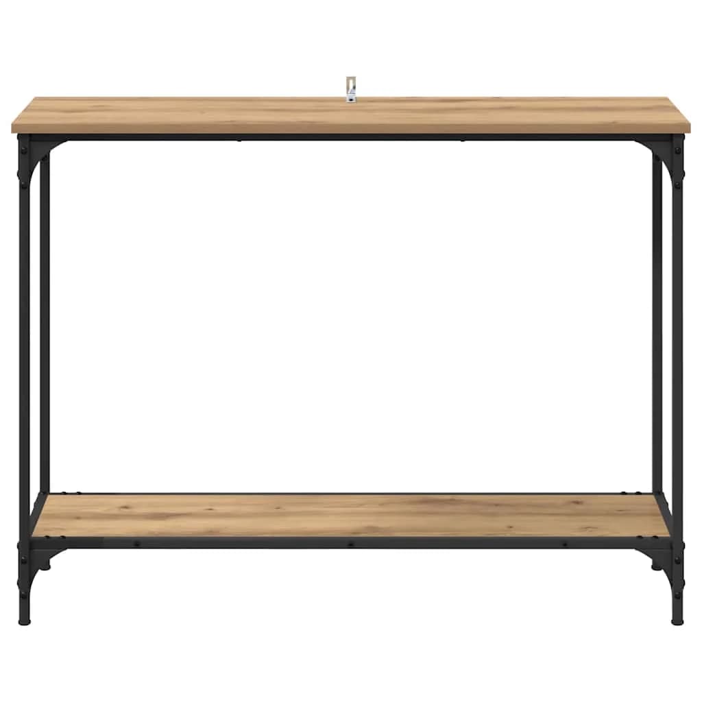 Konzolna miza artisan hrast 101 x 30.5 x 75 cm Inženirski les - slika 5