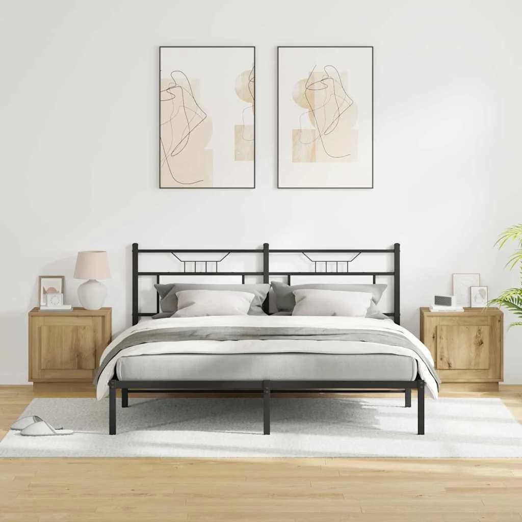 Nočna omarica 2 kos Umetni hrast 44 x 34,5 x 45 cm - slika 4