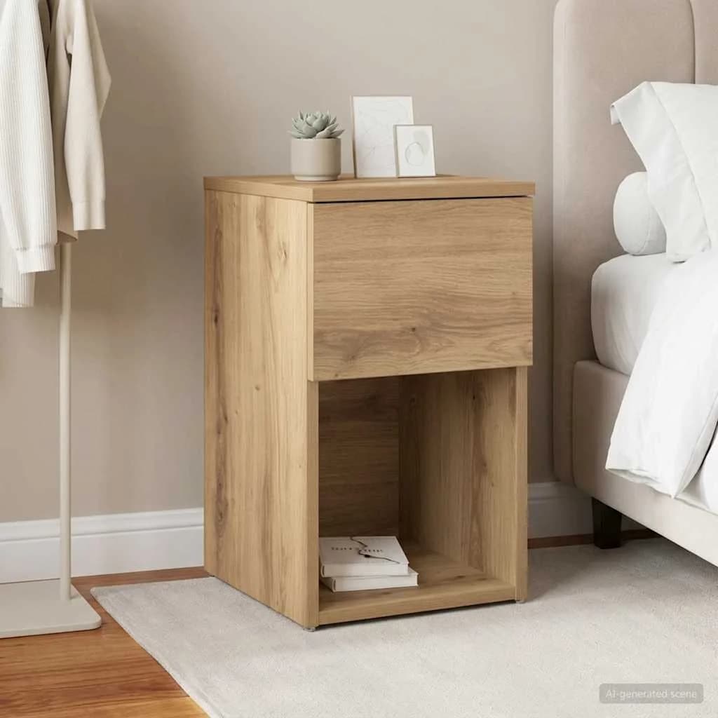 Posteljna omarica Artisan hrast 29 x 31,5 x 49 cm - slika 4