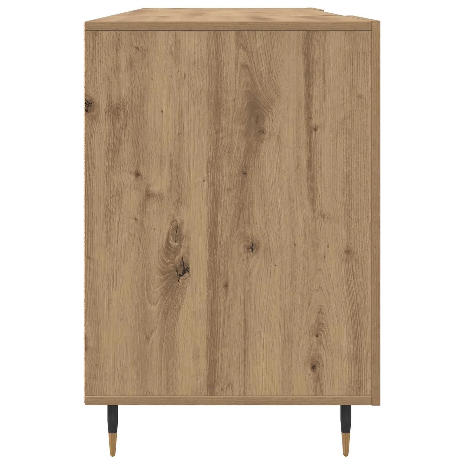 Miza artisan hrast Inženirski les 140 x 50 x 75 cm - slika 7