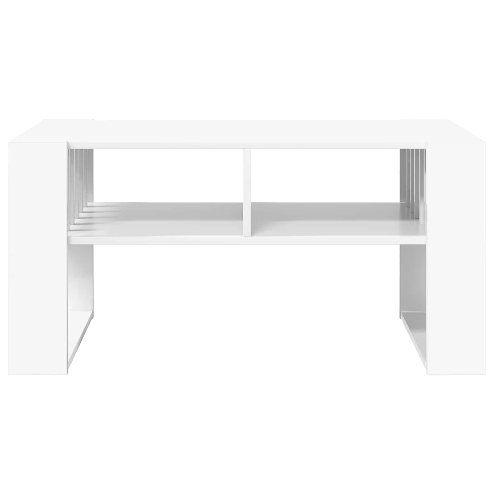 Klubska miza Bela 92 x 49,5 x 45 cm Inženirski les - slika 5