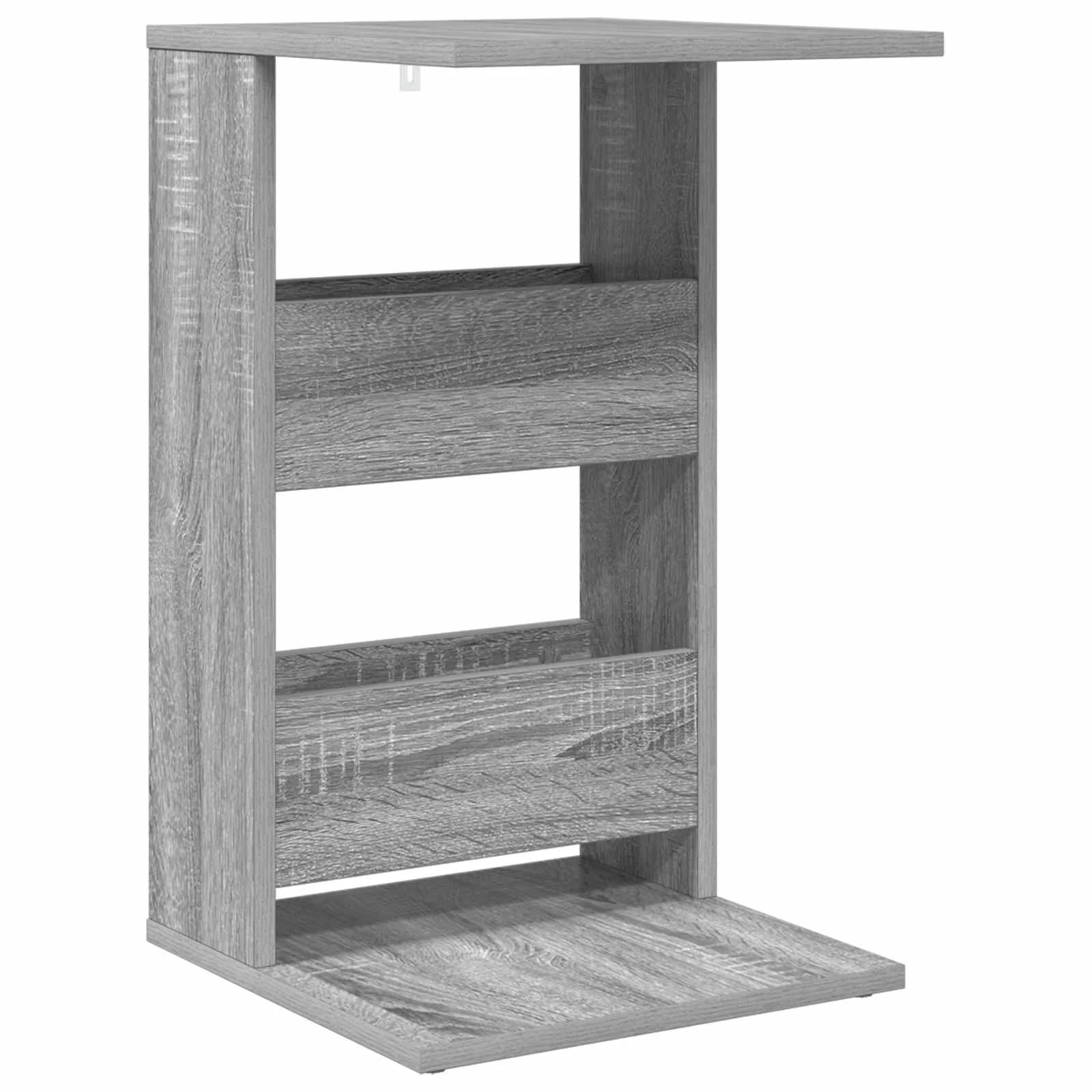 Stranska miza Siva Sonoma 40 x 35 x 60,5 cm Inženirski les - slika 2