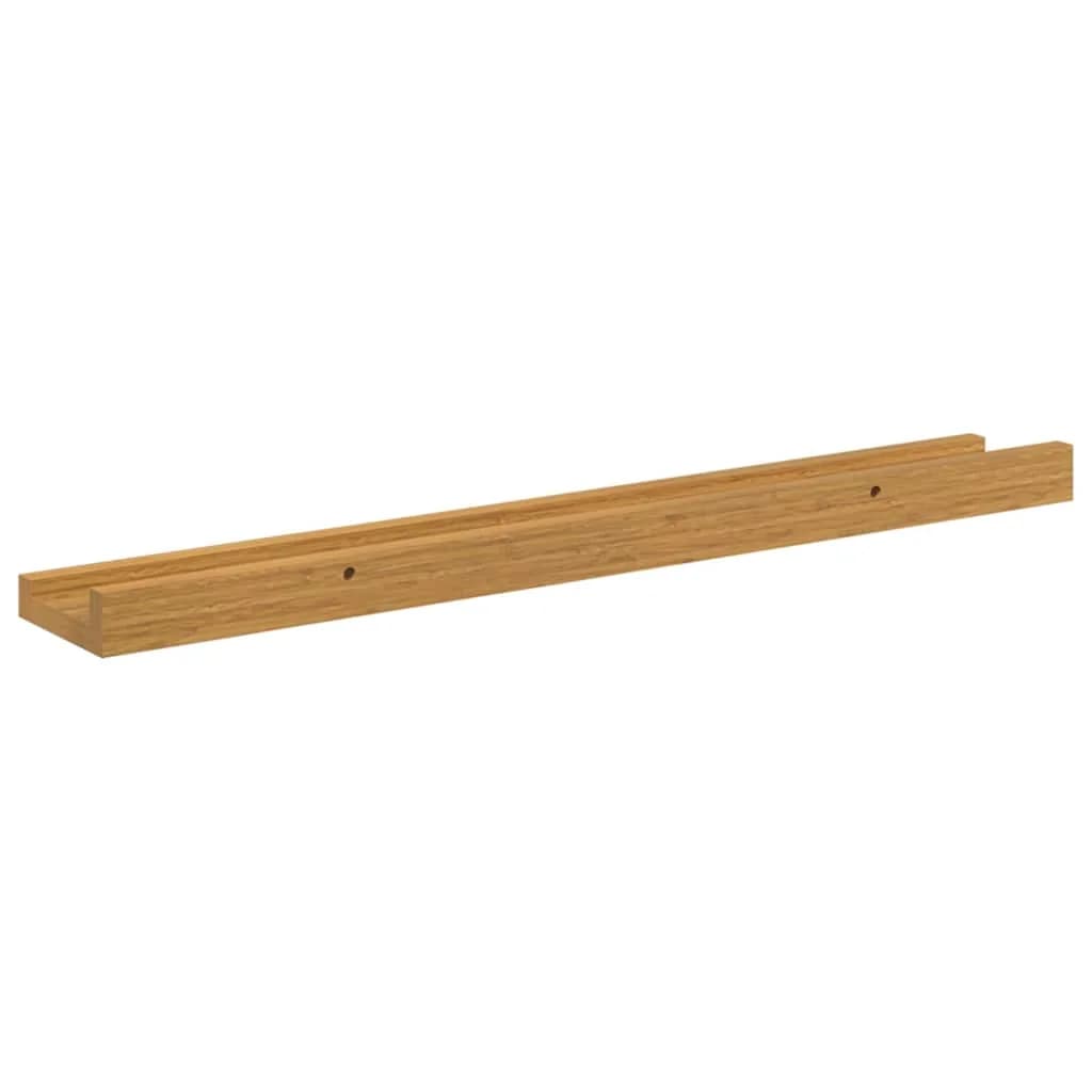Stenska polica Montaža za steno 4 kos Bež 60 x 9 x 3 cm - slika 9