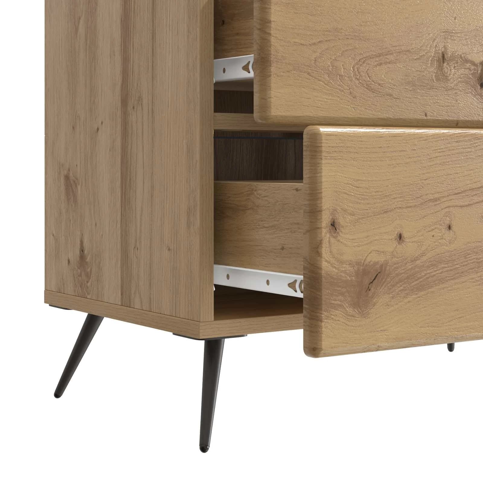 Nočna omarica Artisan hrast 62 x 34,5 x 47,5 cm Inženirski les - slika 9