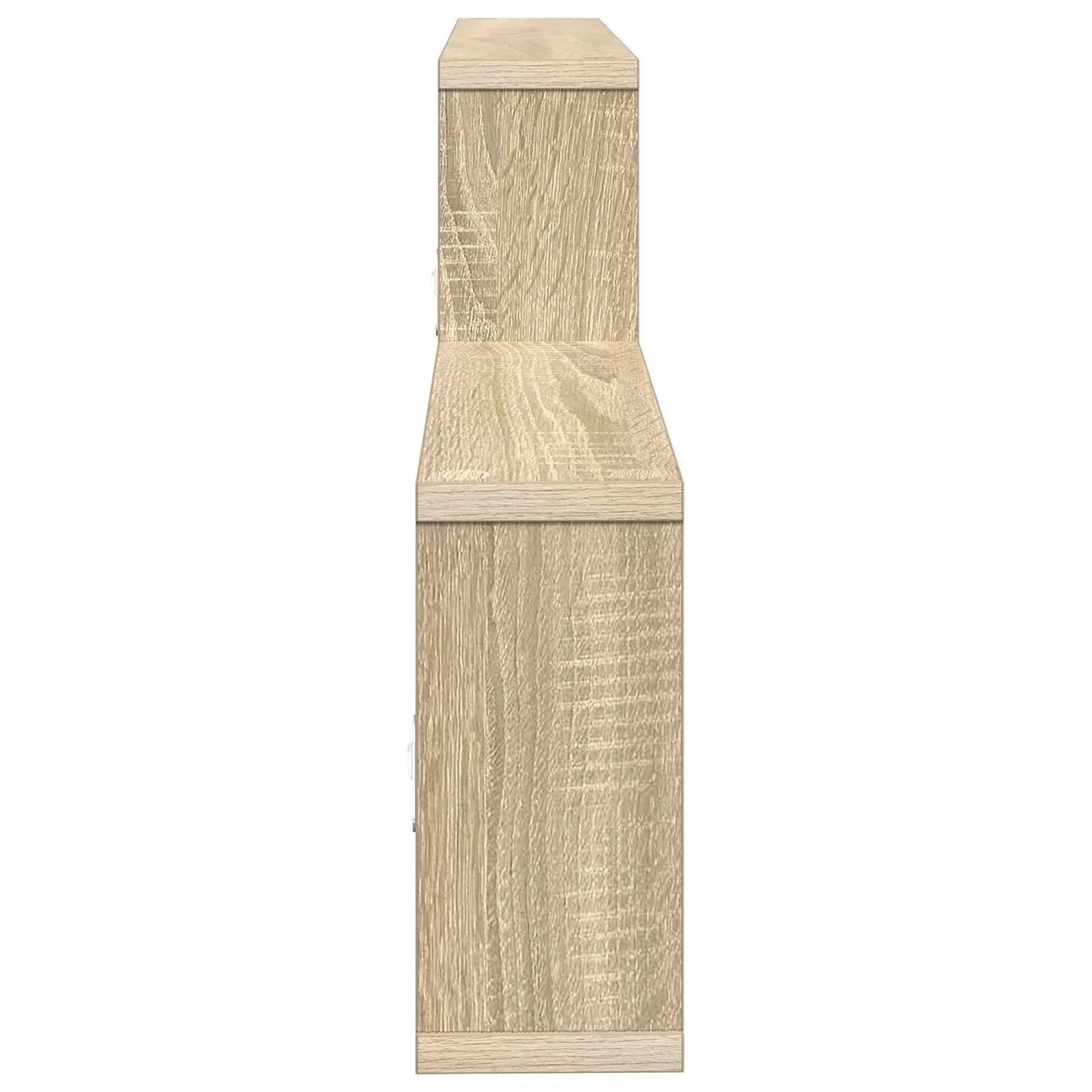 Stenska polica Sonoma hrast 130 x 10 x 50 cm Inženirski les - slika 5