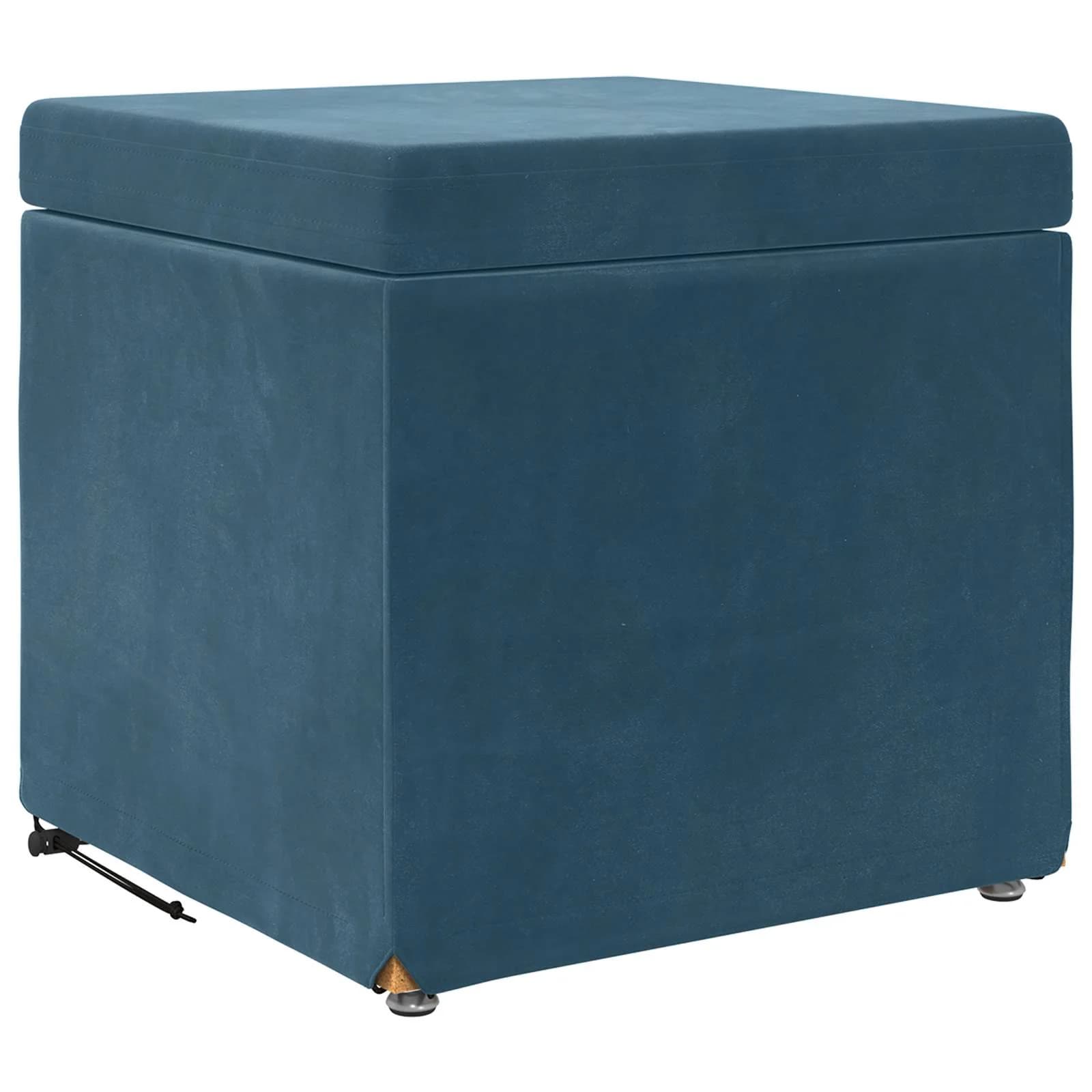 Stolica Modra 41 x 41 x 40 cm Samet in Umetno Leseno - slika 2