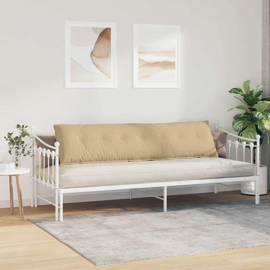 Poglavni vzglavnik Siva zelena 200 x 50 cm Žametna tkanina - slika 4