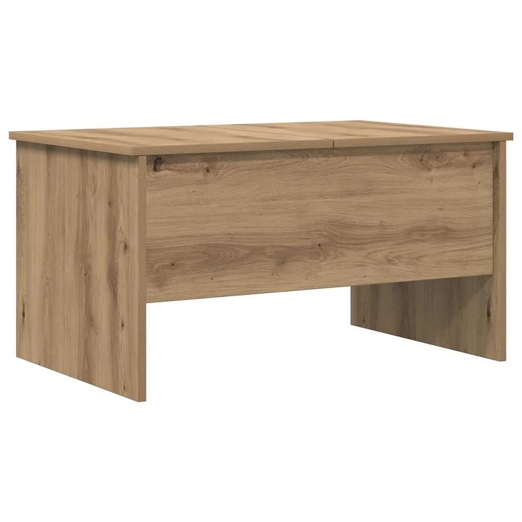 Klubska miza Umetni hrast 102 x 50,5 x 46,5 cm Inženirski les - slika 2