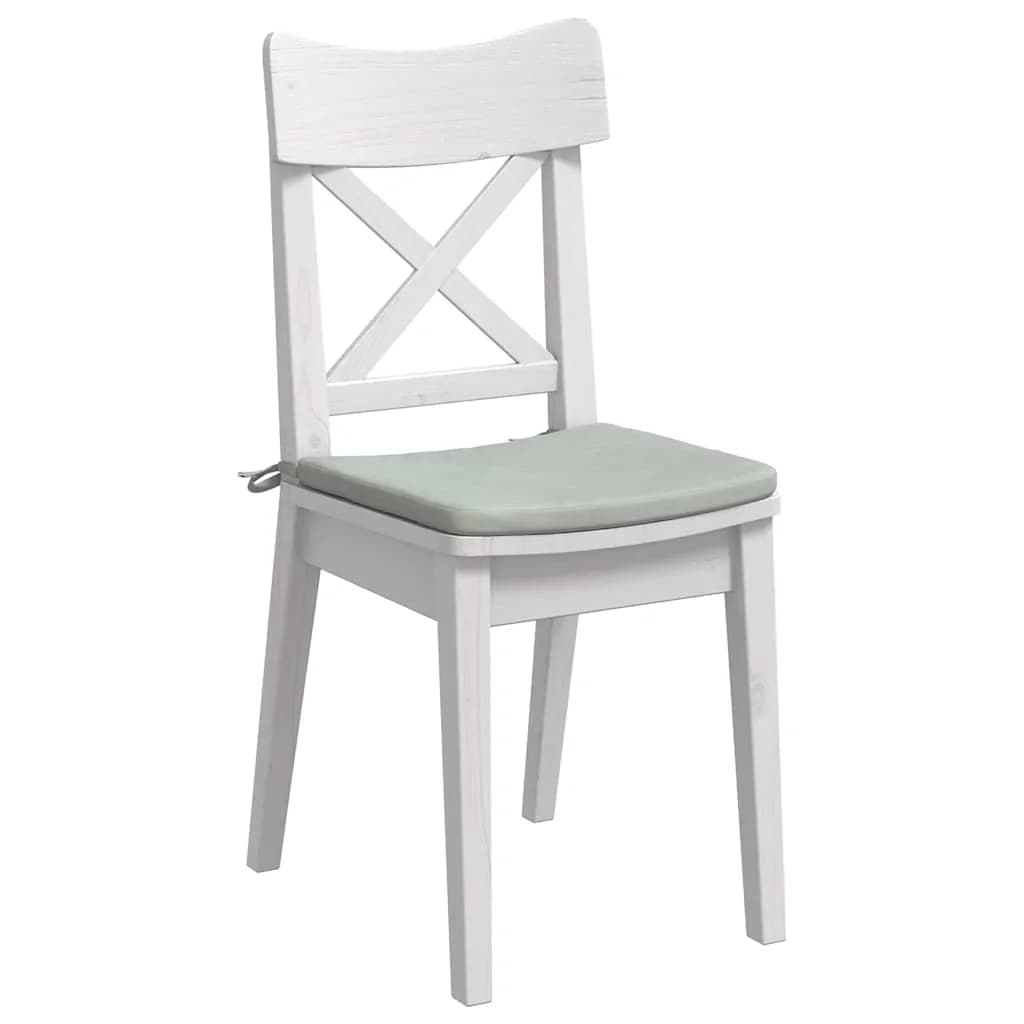 Sedežne blazine 4 kos Žamet Svetlo siva 40 x 40 x 3 cm - slika 3