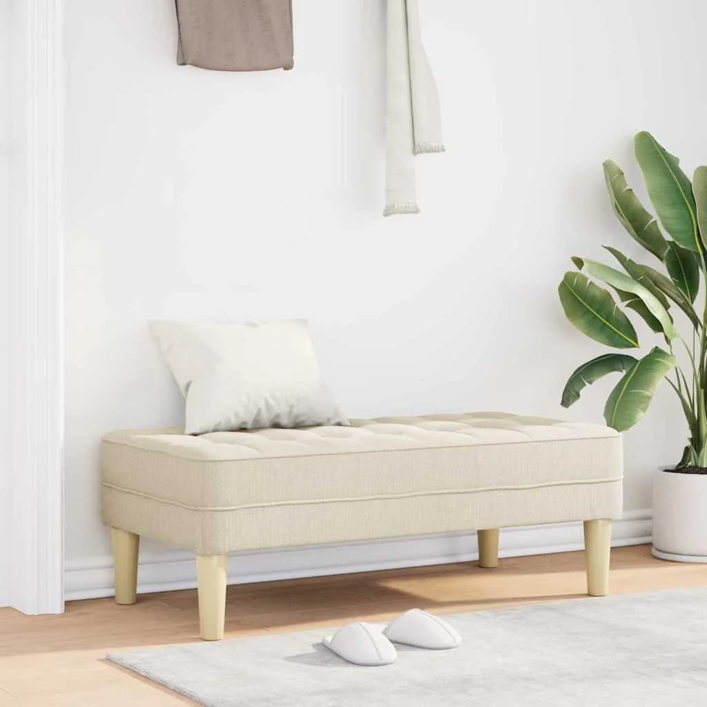 klop z blazino Laneno platno 113 x 57 x 39 cm blago