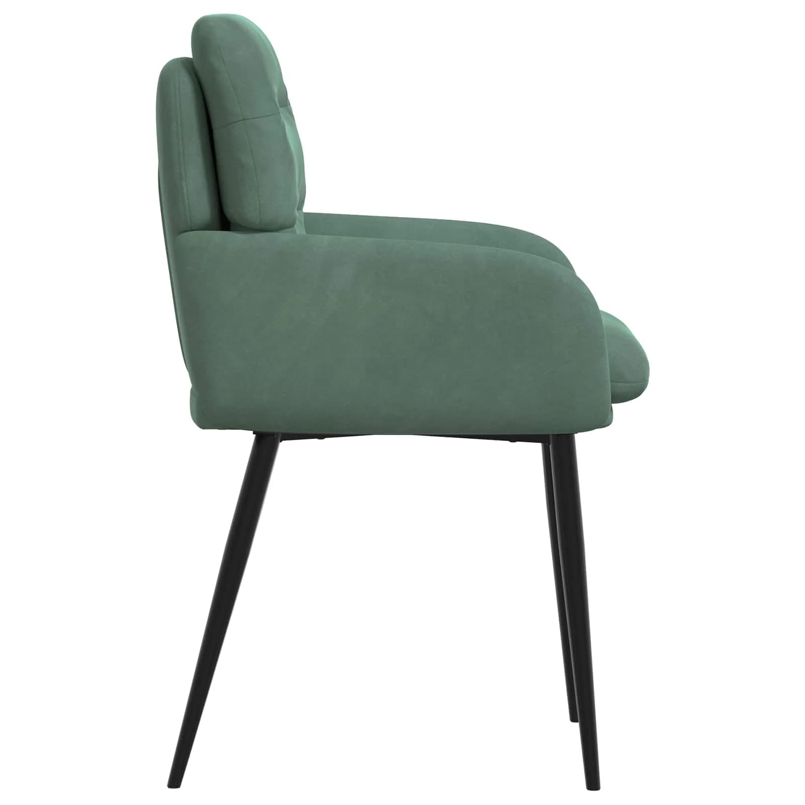 Jedilni stoli 4 kos Žamet Morsko zelena 59 x 59,5 x 90 cm - slika 4