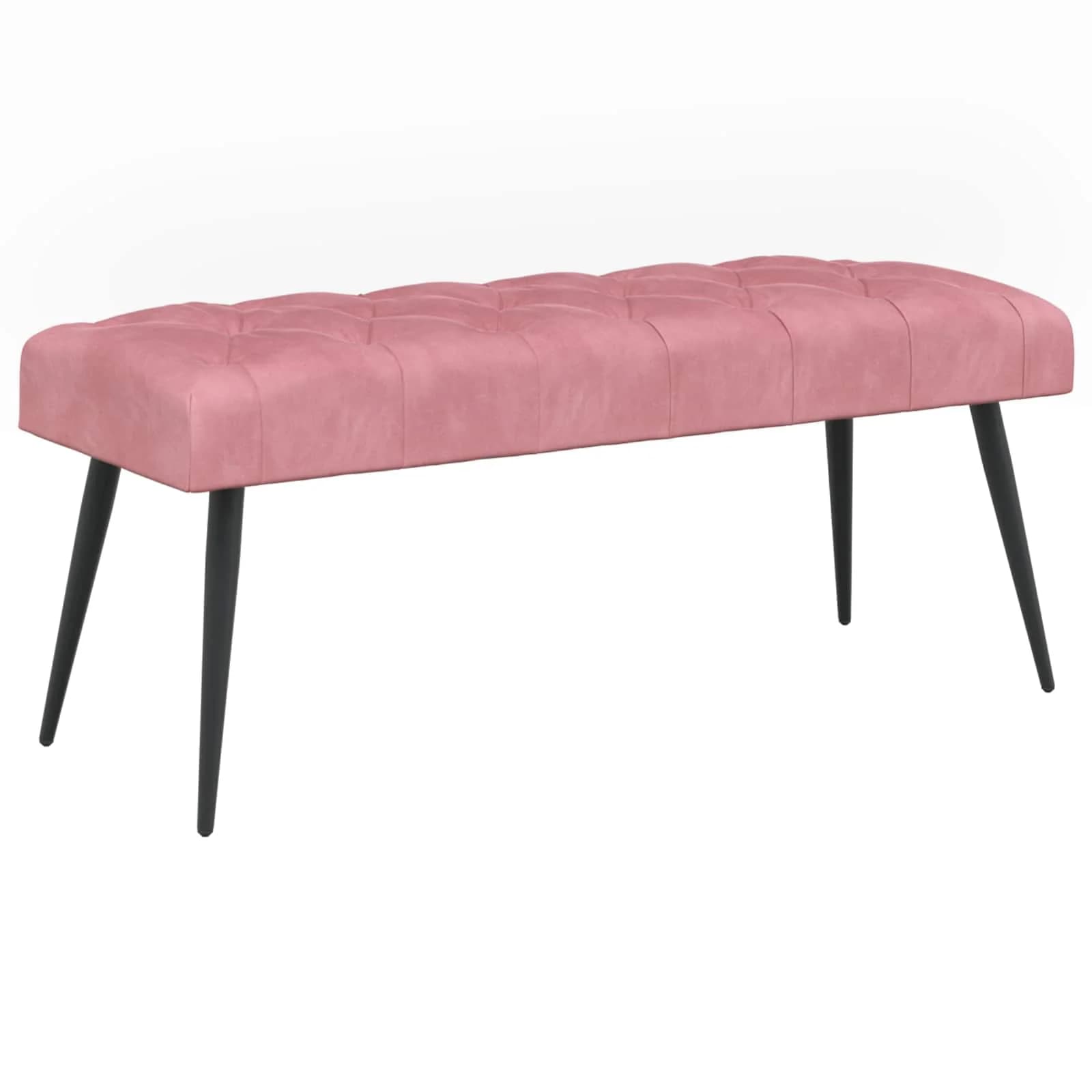 Klop s gumbnim oblazinjenjem Roza 110 x 40 x 46 cm Žamet - slika 2