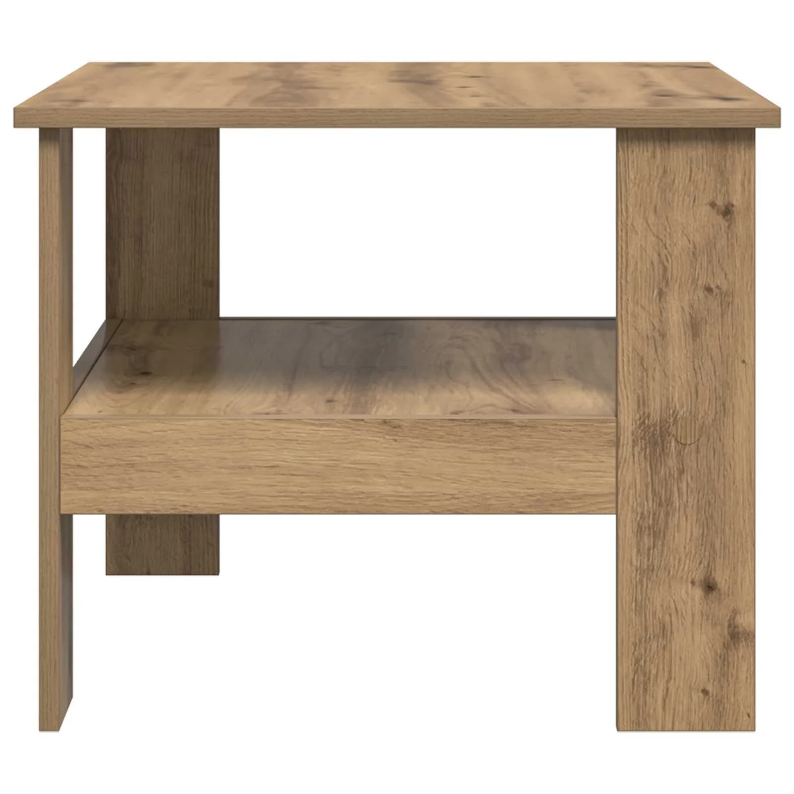 Klubska miza Umetni hrast 57 x 55 x 45 cm Inženirski les - slika 6