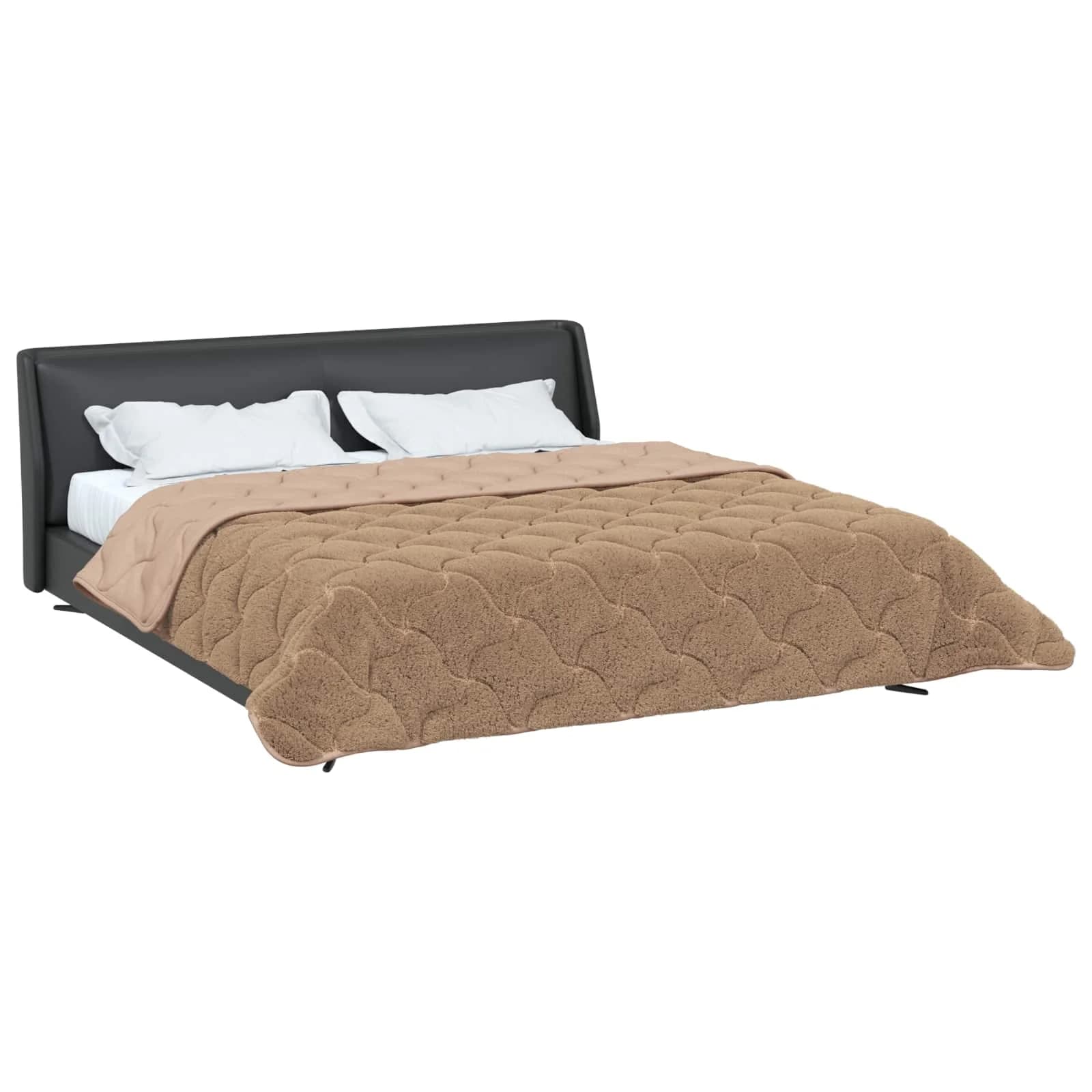 Zimska posteljnina Taupe 200 x 200 cm Mikrofibra in Teddy flis - slika 3