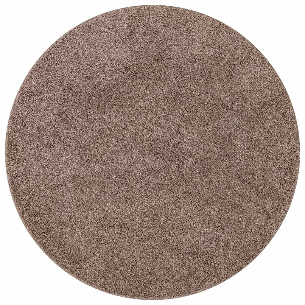Antiskluzna Shaggy Preproga Rjava 160 x 160 cm PP - slika 2