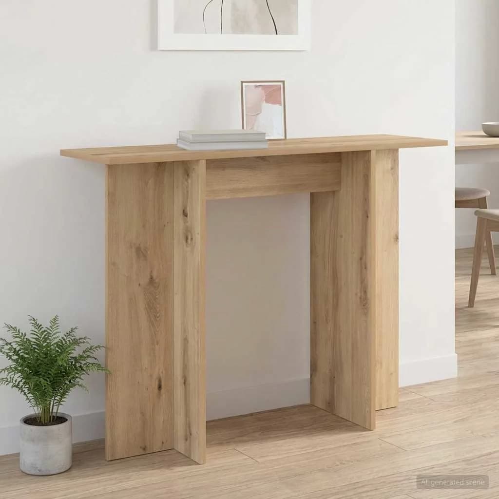 Konzolna miza Artisan hrast 100 x 30 x 75 cm Inženirski les