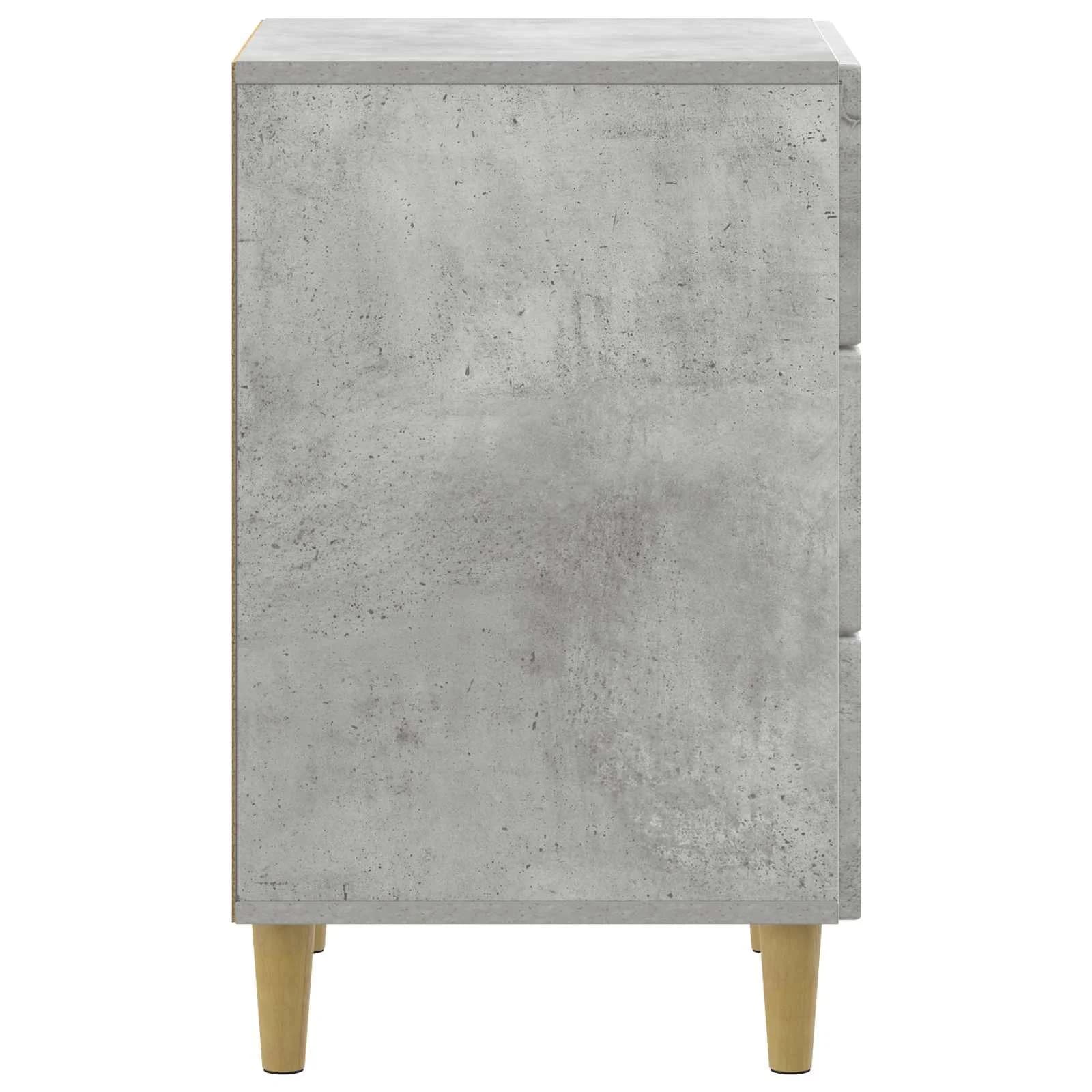 Nočna omarica Betonsko siva 43 x 41 x 66,5 cm Inženirski les - slika 6