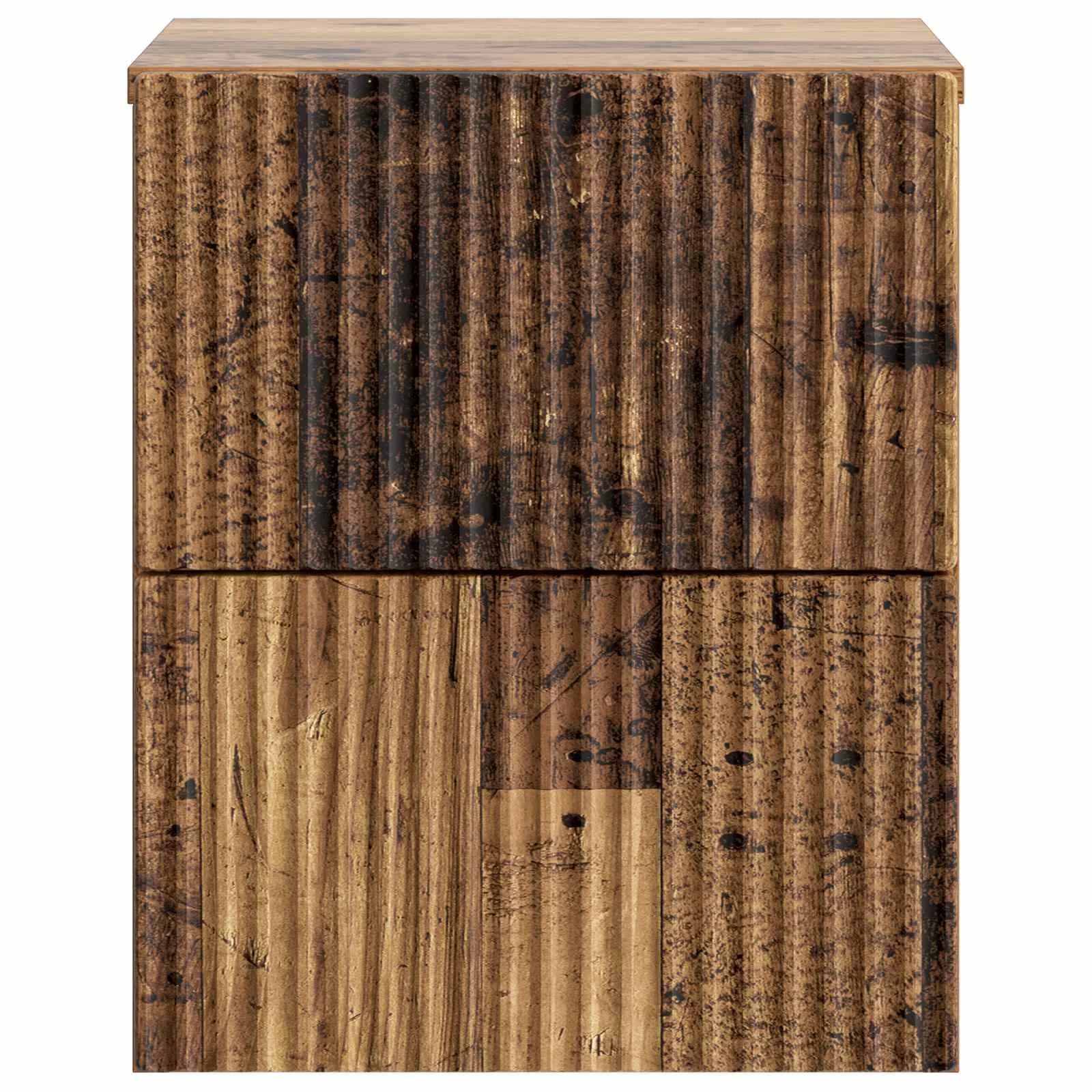 Stenski nočni omarici Star les 33 x 34,5 x 40 cm Inženirski les - slika 5