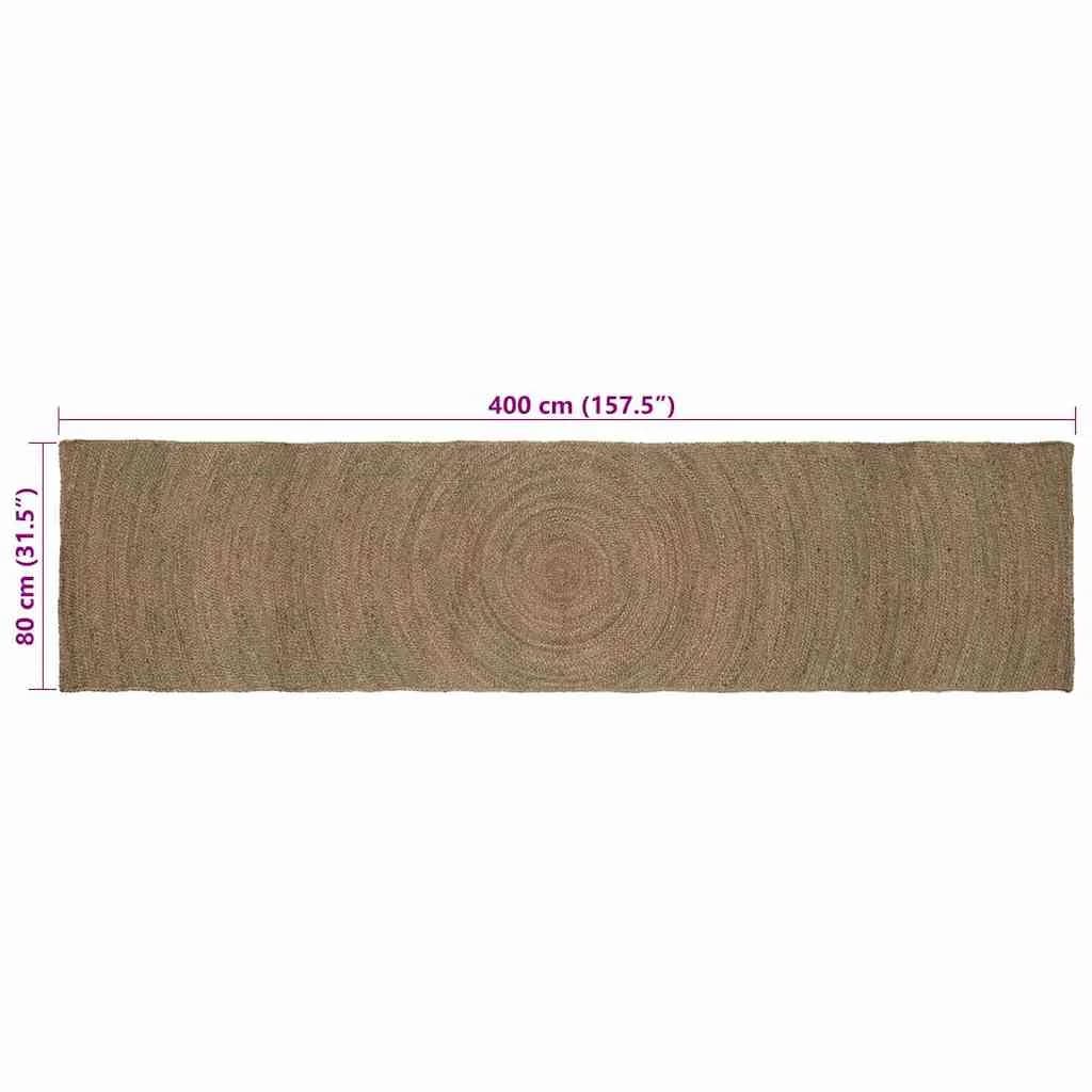 Preproge za površine Siva 80 x 400 cm Juta - slika 7