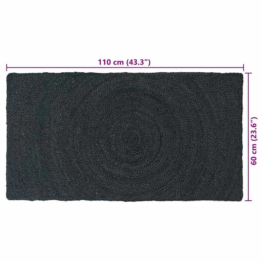Preproge za površine Temno siva 60 x 110 cm Juta - slika 9