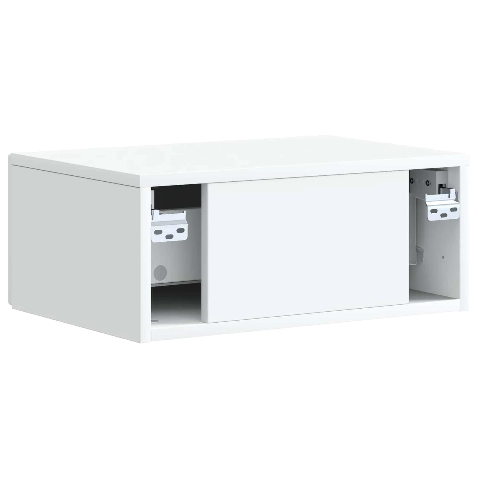 Nočna omarica 2 kos Bela 49 x 34,5 x 20 cm Inženirski les - slika 9