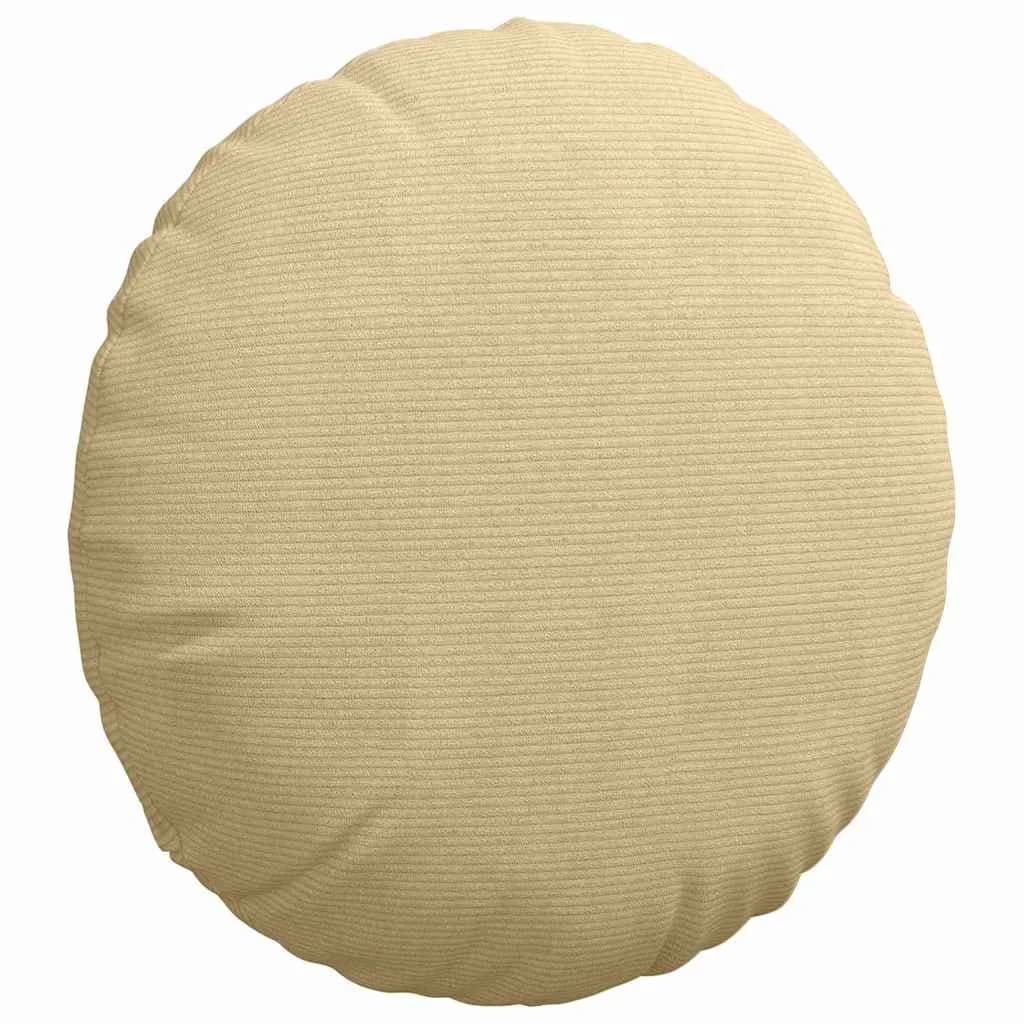 Sedežne blazine 2 kos Žametna tkanina Siva zelena Ø 80 cm - slika 5