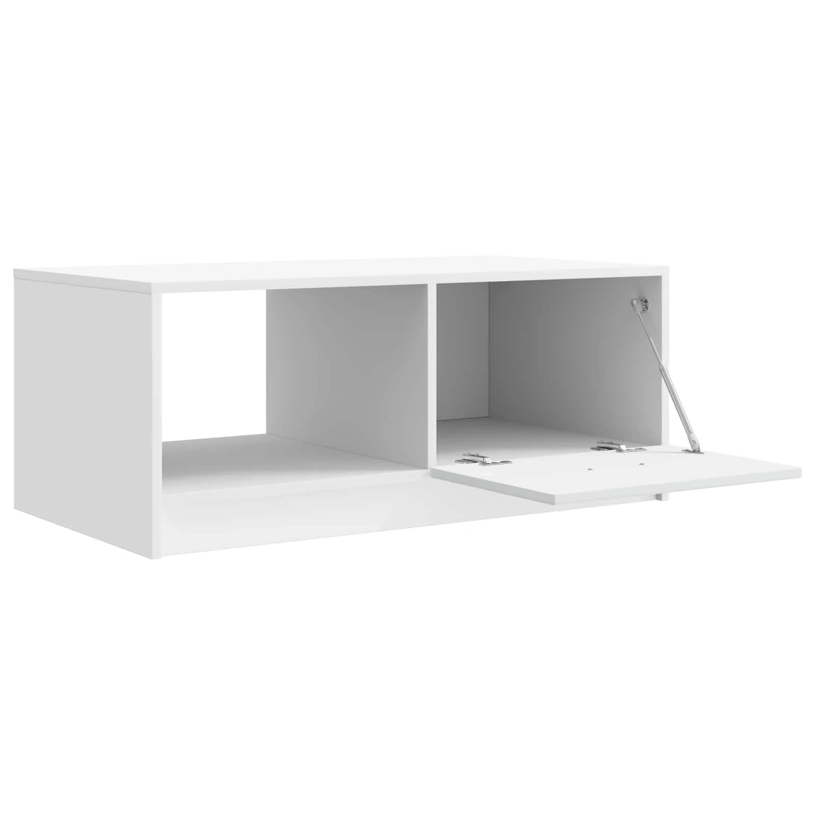 Klubska miza Bela 90 x 50 x 37 cm Inženirski les - slika 4