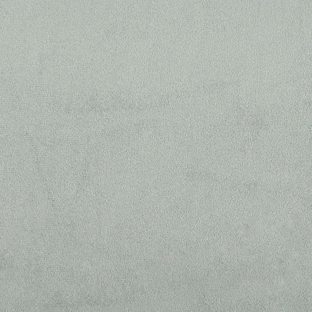 klop z blazino Svetlo siva 113 x 57 x 39 cm Žamet - slika 8